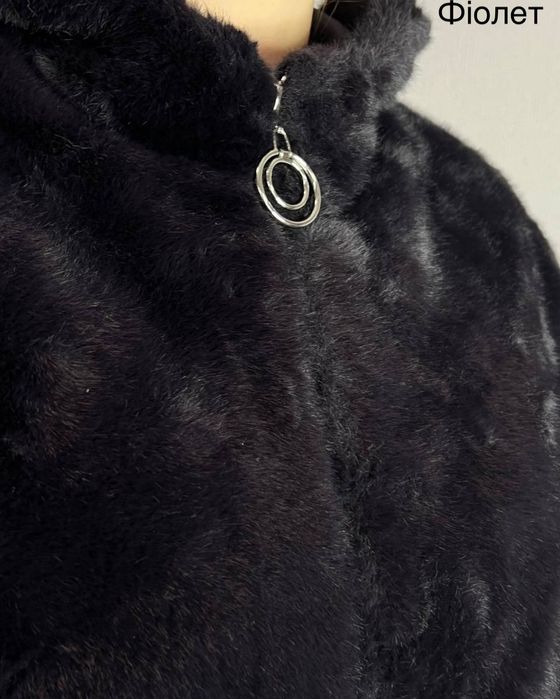 Шубка жіноча подовжена Шуба автоледи эко мех с капюшоном