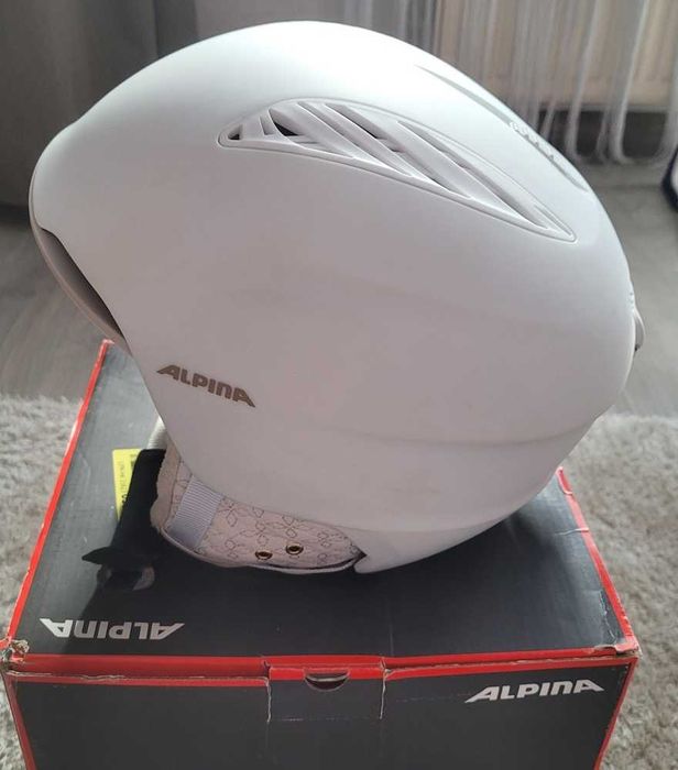 Kask narciarski Alpina Grand Lavalan White Prosecco Matt  L 57-61cm