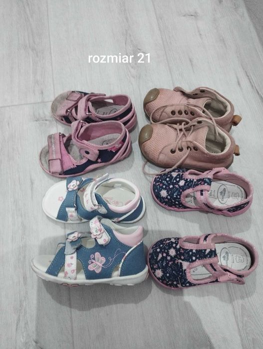 Sprzedam buty dla dziewczynki od rozmiaru 21 do 27