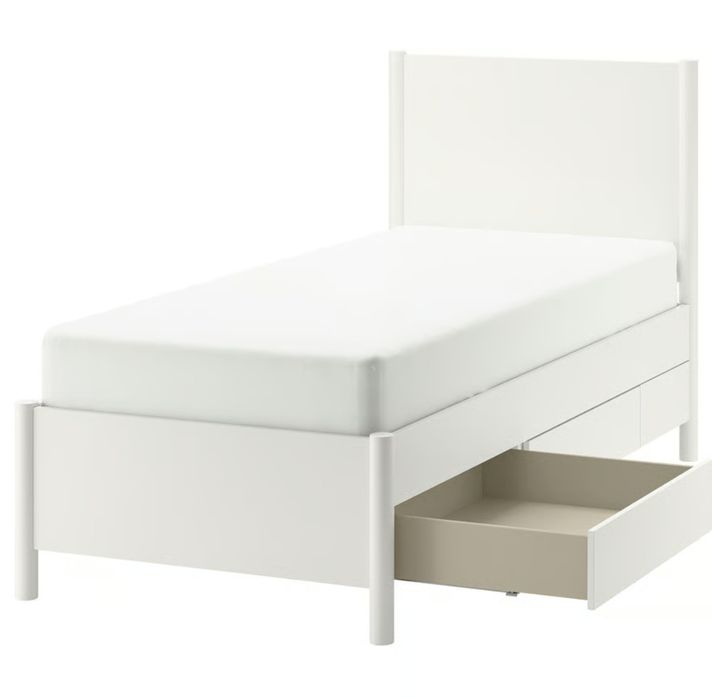 Cama criança 90x200 com arrumação + Estrado + Colchão