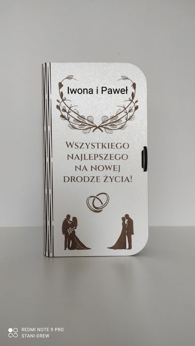 Pudełko na pieniądze ślub