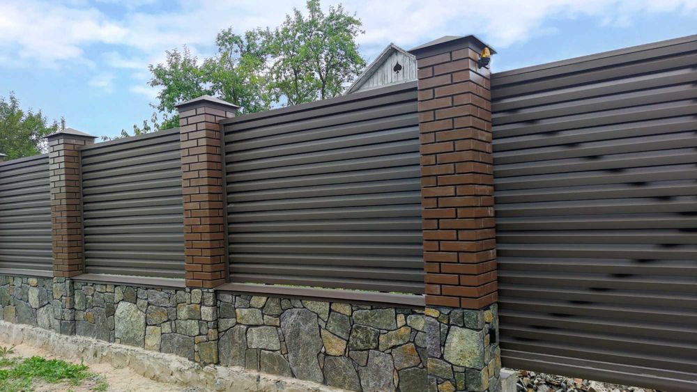 Паркан Жалюзі Металевий Забор Ранчо