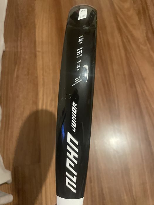 (Nova)Raquele de Padel Head Alpha Junior Preta e Branca