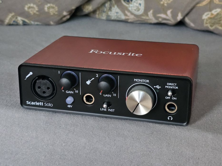 Interfejs audio focusrite scarlett solo + kable