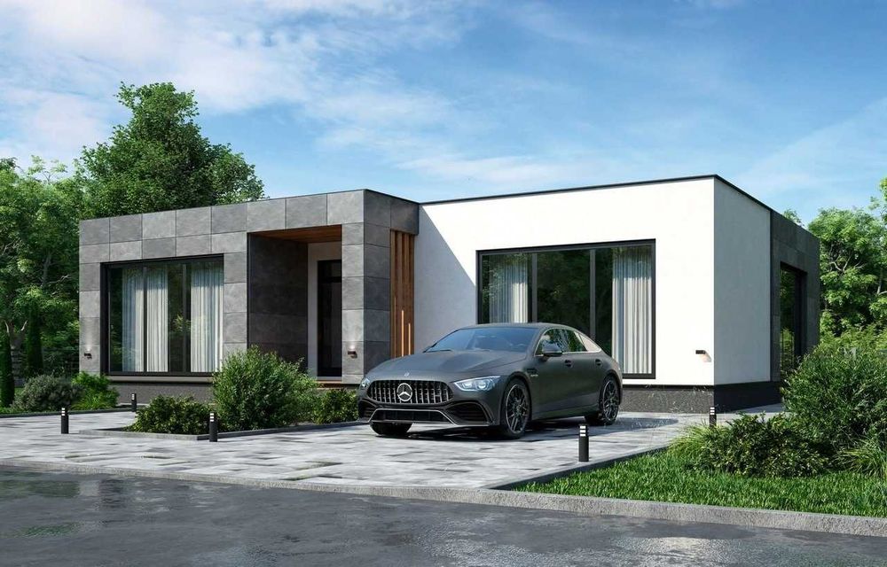 Сучасний теплий будинок 117м2 під ключ від забудовника: 23 400 ...