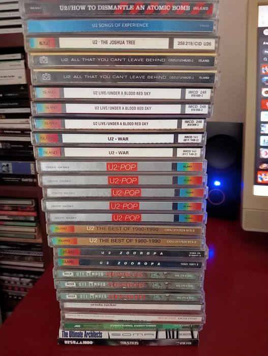 CDs portugueses e estrangeiros (T-Z): Tom Waits, UHF, Xutos e Pontapés, etc