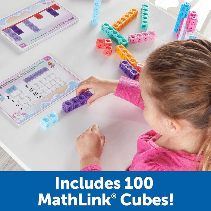 Математичний набір  MathLink Cubes,115 елементів Learning Resource