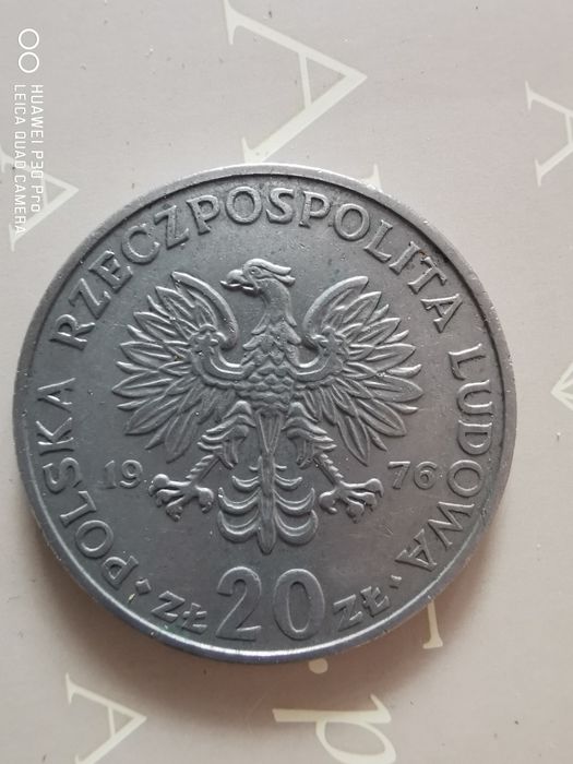 Moneta 20 zł 1976 Marceli Nowotko