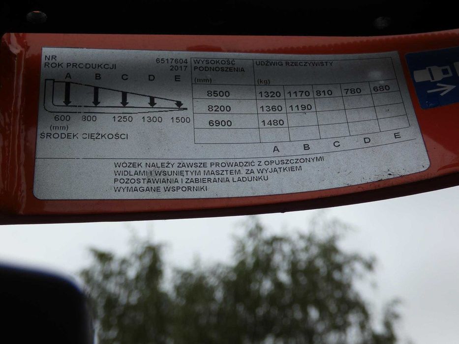 Wózek Widłowy Boczny MODEL BT BRE 160K