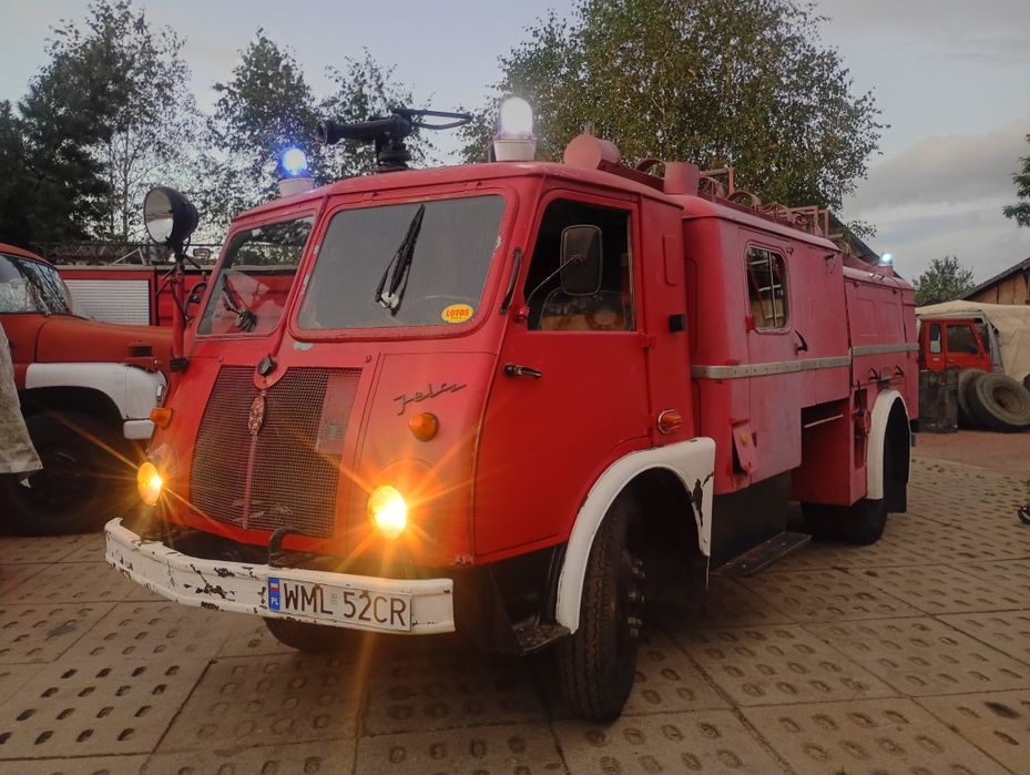 Star 25 A26p Babka Jelcz 028 zabytek pożarniczy strażacki GBAM 2/8+8