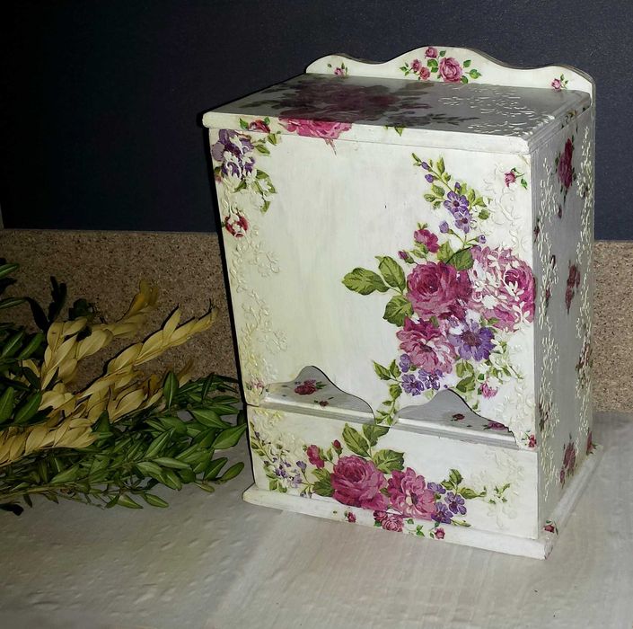 Сувенир подарок Шкатулка Красивый Чайный домик декупаж
