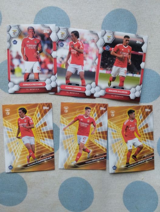 Cartas de futebol da Topps Benfica Fan Set 2024/25