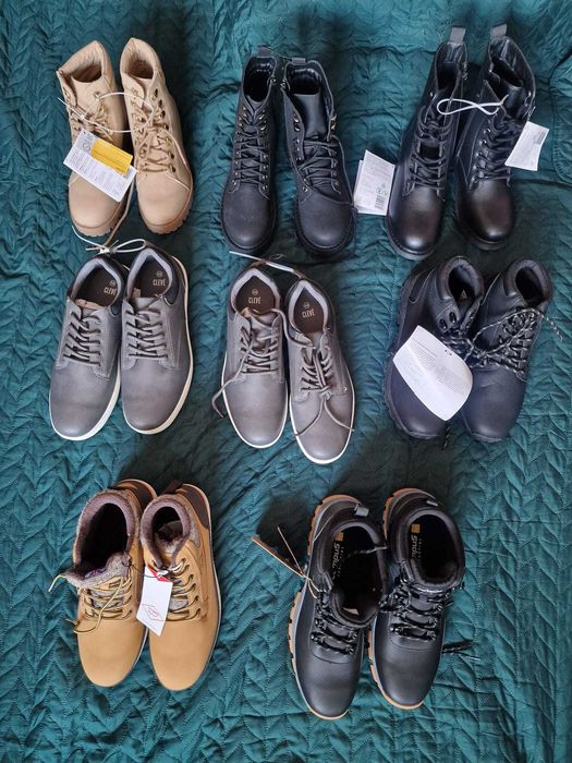 NOWE Buty męskie LEE COOPER, trapery, zimowe, rozm. 42, musztardowe