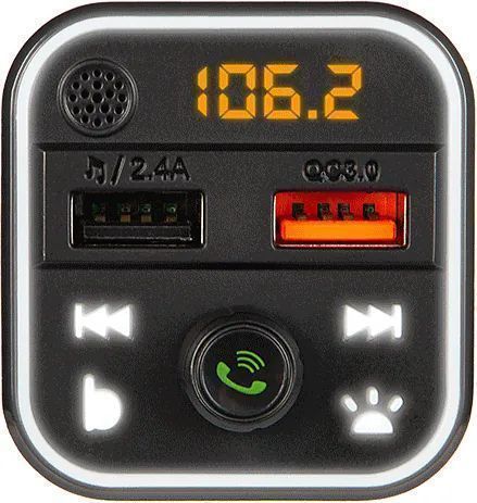 Transmiter FM zestaw głośnomówiący BLOW Bluetooth 5.0 +QC 74-164#