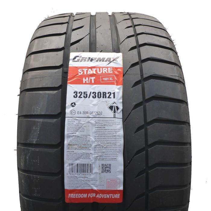 Opona 325/30/21 Gripmax 325/30R21 108Y Stature Letnia 2020 Nieużywana