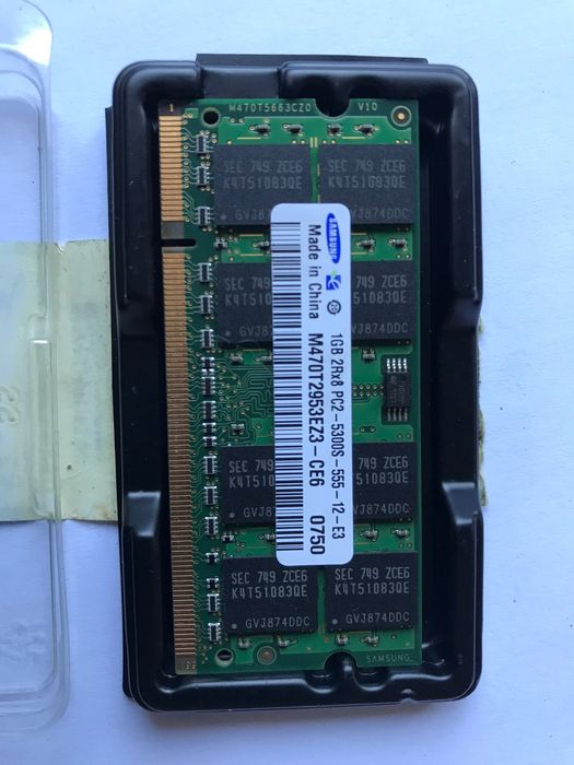 Memórias RAM 1Gb e 2Gb