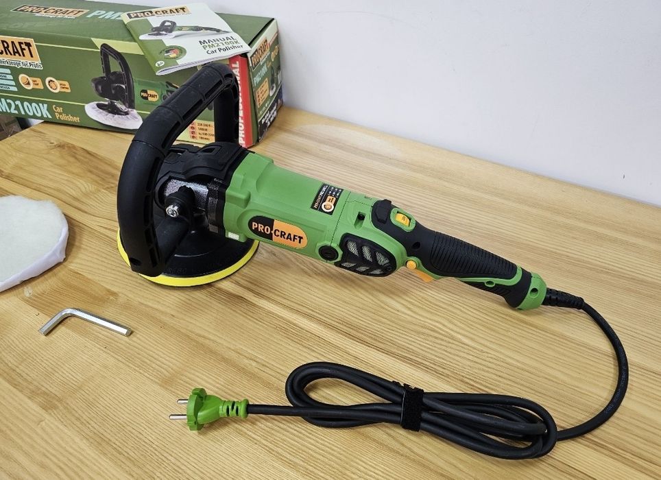 Полировальная машина шлифмашина Прокрафт Стабилизация об. Плавный пуск