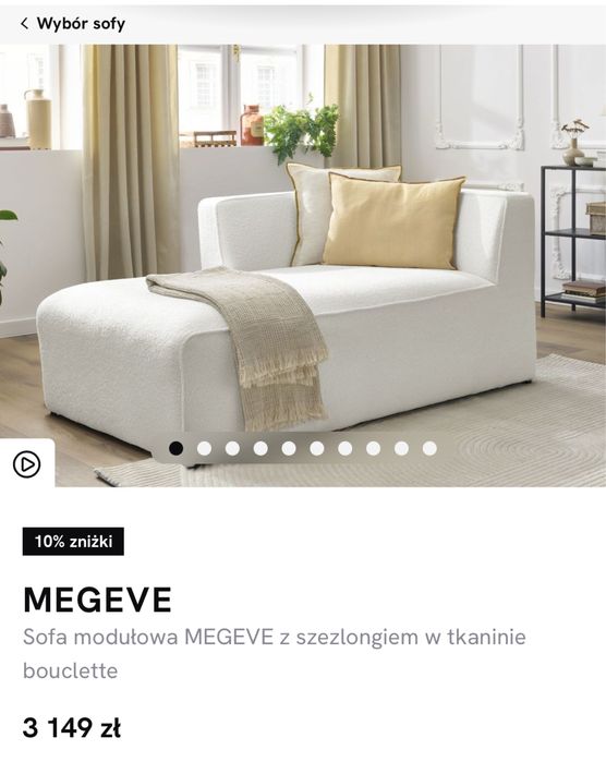 Sofa modułowa kanapa narożnik