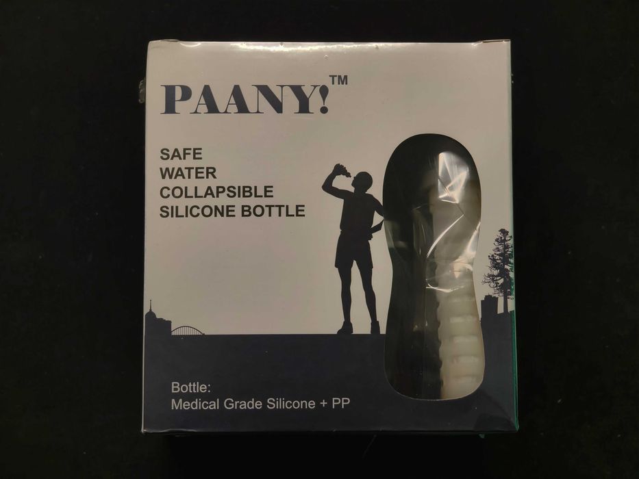 Складная силиконовая бутылка + фильтр для воды PAANY! (Medical Grade)