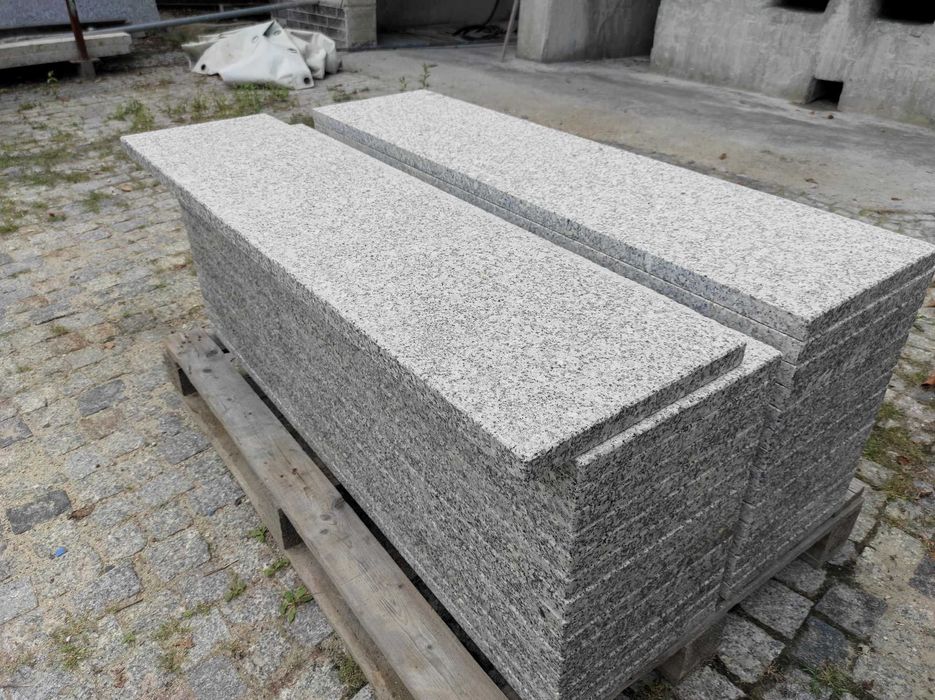 Schody stopnie granitowe gr. 3cm szare szary Strzegom