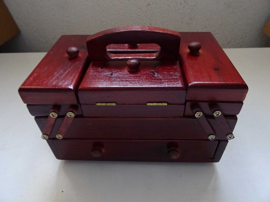Bazar Caixa Madeira Miniatura Ferramentas Afins Artigos Casa Lar Bibelots Prendas