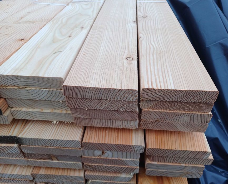 Deska podłogowa elewacyjna tarasowa półbal szalówka podbitka boazeria