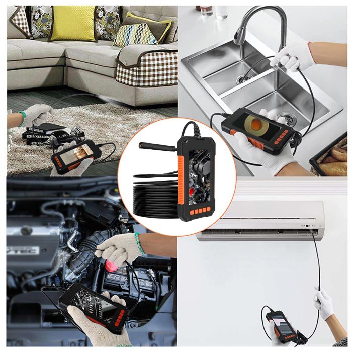 Câmera Boroscópio / Videoscópios / Endoscópio com Luz LED e Monitor -64739032642562123