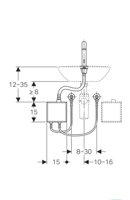 Змішувач для раковини електронний Geberit Piave 116.162.21.1