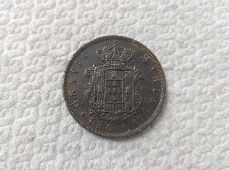 Moeda XX Reis 1853