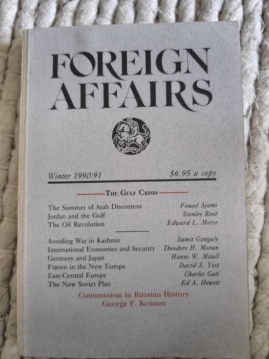 Revista "Foreign Affairs" Winter 1990 Volume 69, Number 5