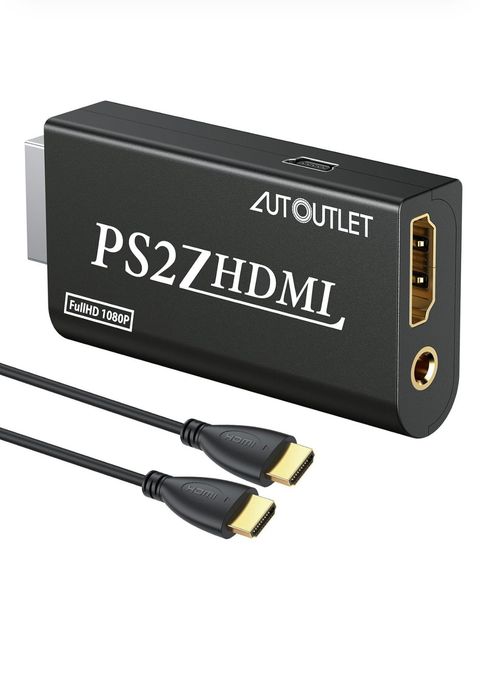 Konwerter AUTOUTLET PS2 na HDMI z gniazdem audio 3,5 mm