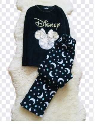 10-11 років, Disney пухнаста флісова піжама з Міні Маус.