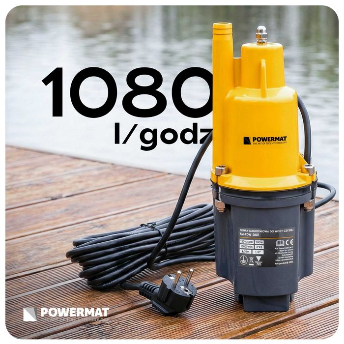 pompa membranowa zanurzeniowa górnossąca do wody PM-PDW-280T