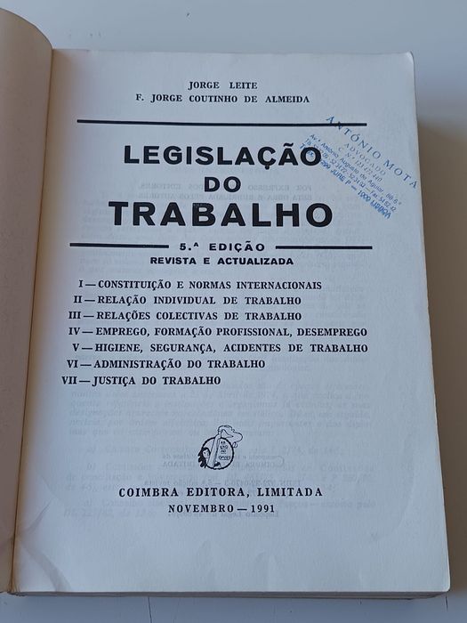 Legislação do trabalho
