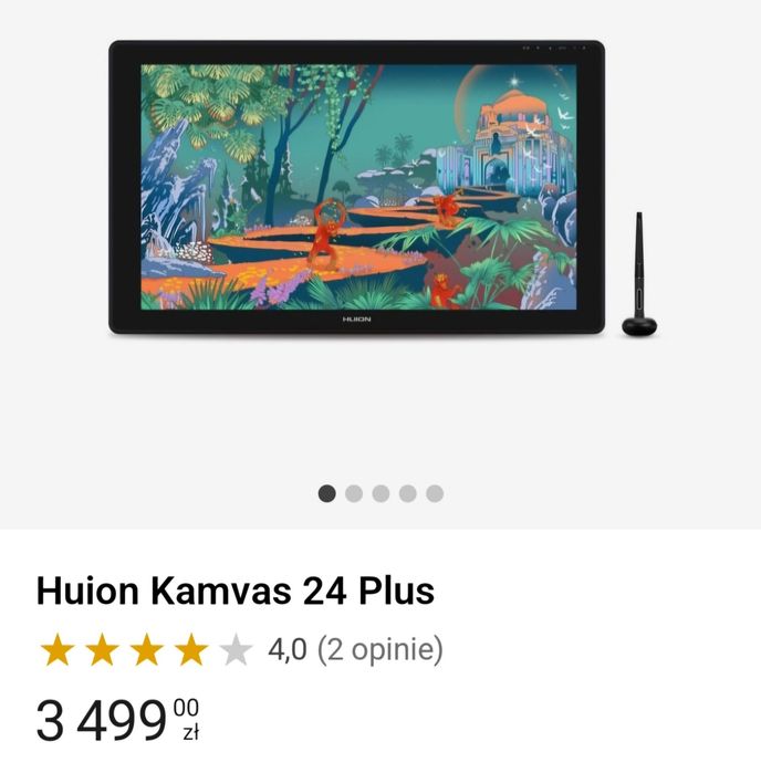 Huion Kamvas 24 Plus Tablet Graficzny Nowy fabrycznie zapakowany.  Faktura vat