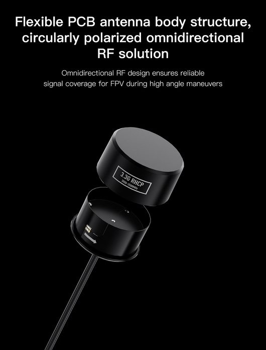 Антена GEPRC Soma 3.3G RHCP FPV, SMA