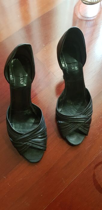 Sapatos pretos 100% pele, HELSAR N 36