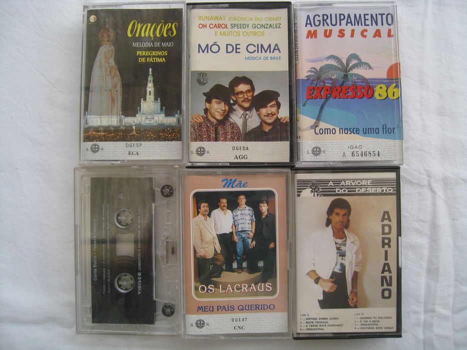 Cassetes audio antigas originais (K7)
