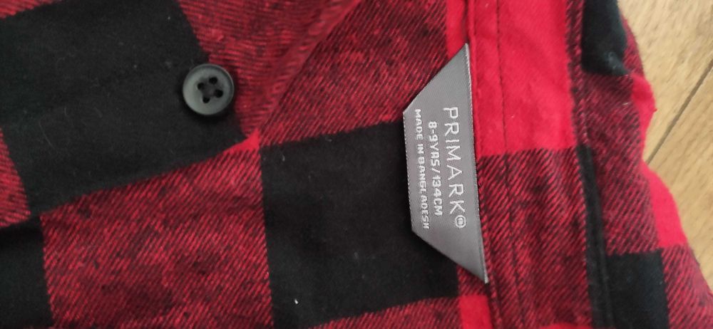 koszula w kratę roz. 134