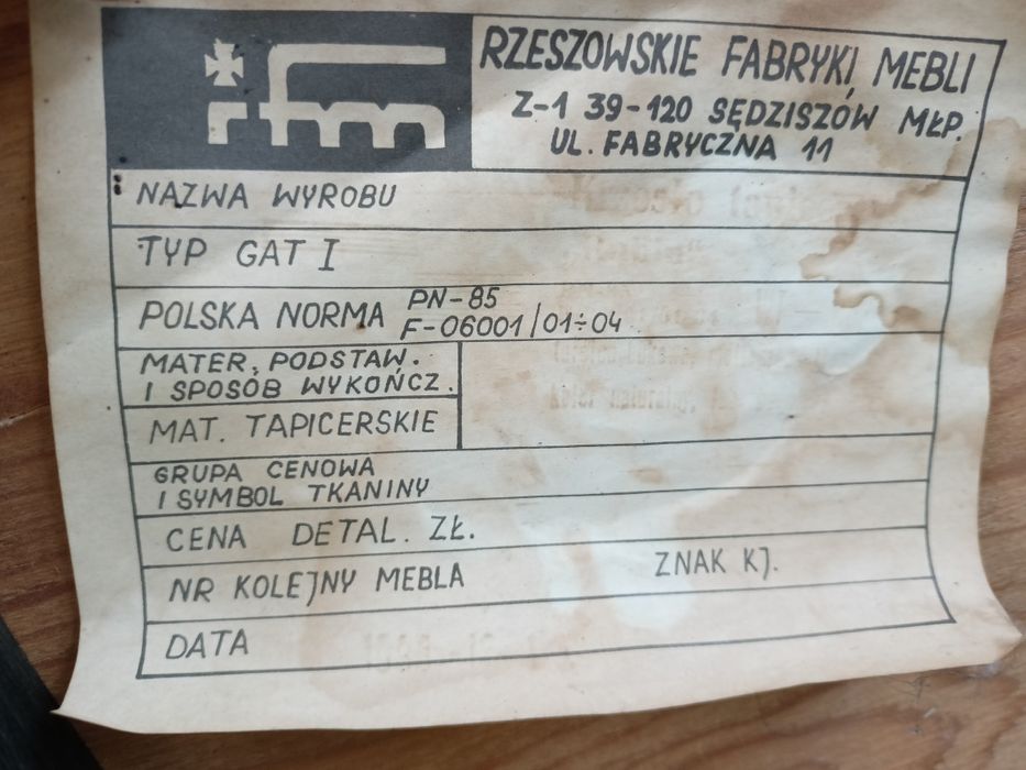 Krzesła PRL 6 sztuk