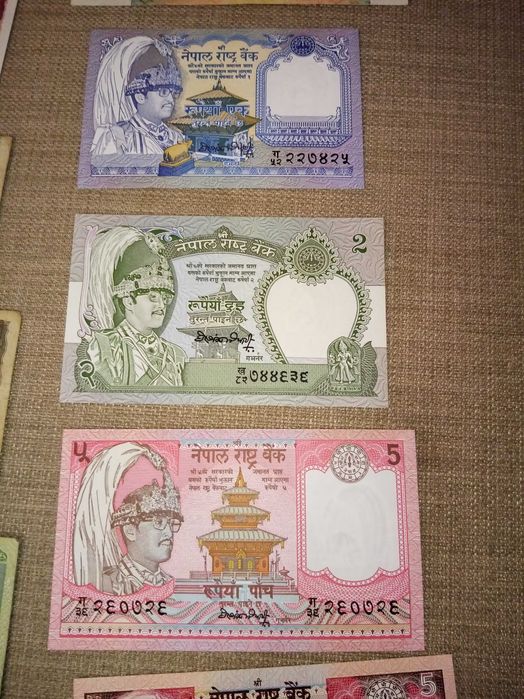 NEPAL 6 Uncirculated Banknotes, as Shown in the Photos, from Various Series64751300725889120