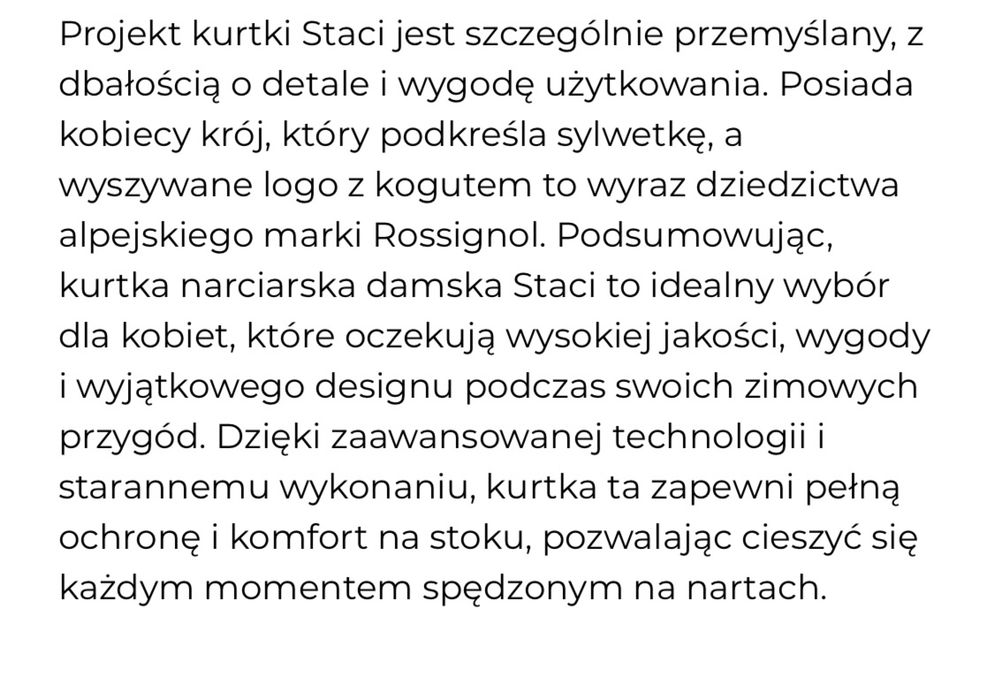 Rossignol kurtka narciarska Staci JKT różowy