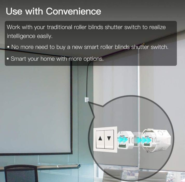 MoesGo WiFi DIY RF433 inteligentny moduł przełącznika kurtyny