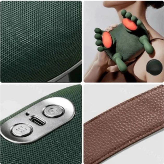 Аккумуляторний масажер для шиї та плечей біонічний з імітацією рук, ін