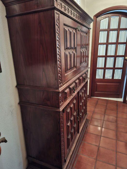 Móvel bar madeira castanha