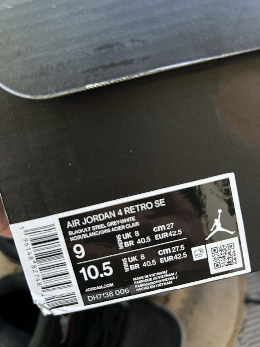 Jordan 4 Blac Canvas