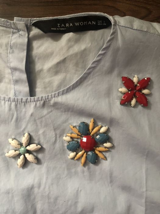 Bluzka z wiazaniem Zara L XL