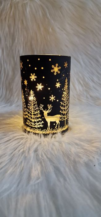 lampion świąteczny Led CHRISTMAS TREE DEER 14 cm
Lampion szklany na ba