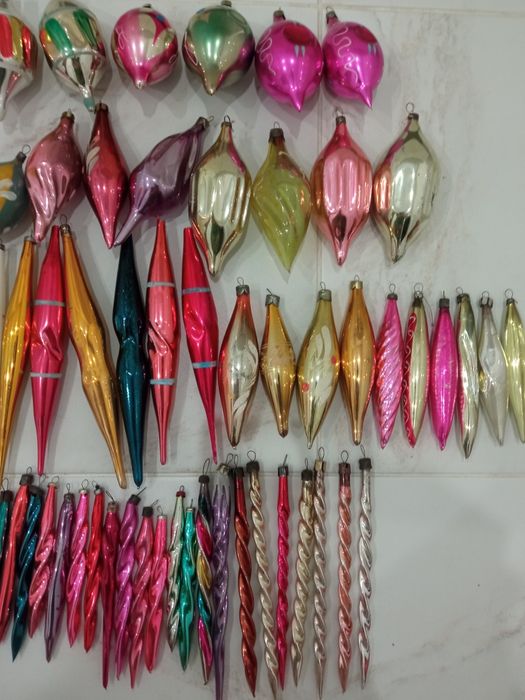 Сосульки Елочные игрушки Новорічні іграшки СРСР