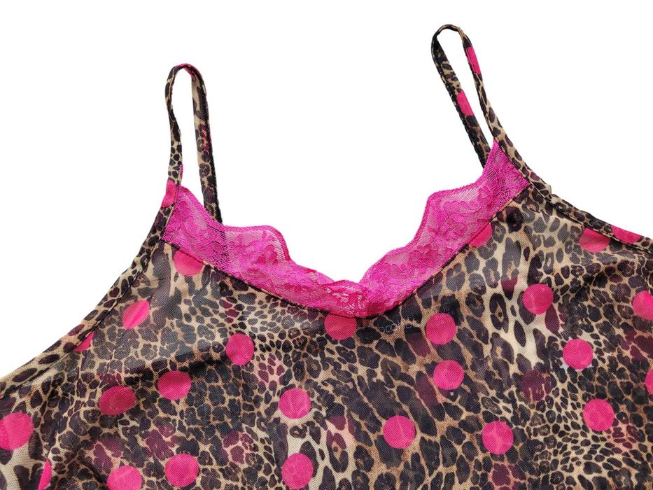 Koszulka nocna Boohoo 44,XXL wzór panterka bielizna damska